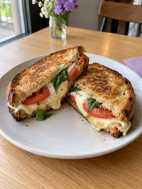 Illustrative sandwich photography for the café website concept